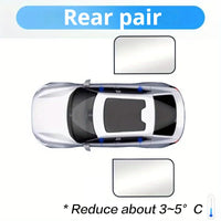 Pare-soleil voiture magnétique occultant pour vitres latérales, pare-brise et lunette arrière, 2 à 6 pièces