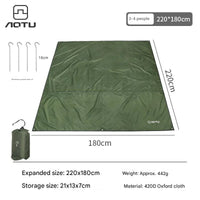 Bâche de sol camping Oxford 420D avec piquets, 3 tailles jusqu'à 240 x 220 cm