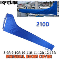 Housse de voile et de bôme pour voilier, bleue 210D, anti-UV, anti-poussière, 5 longueurs