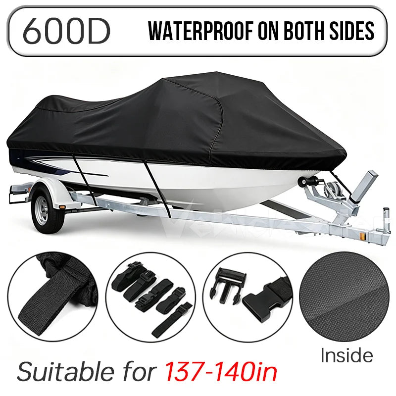 Housse de jet ski remorquable imperméable 600D, tailles L et XL, 6 coloris