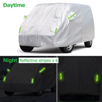 Housse de van pour Volkswagen Transporter T3, T4, T5 et T6, argentée, imperméable, 5,2 m
