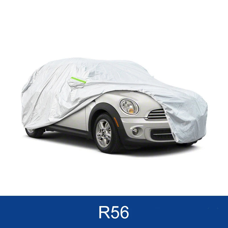Housse voiture pour Mini Cooper R55 R56 R60 F55 F56 F60, argent, Oxford, anti-UV et neige