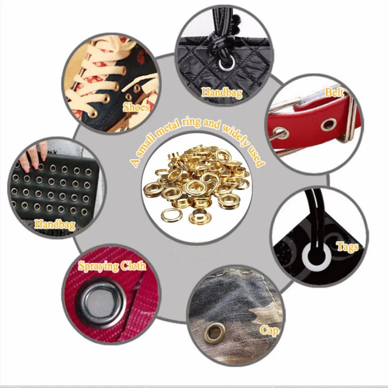 Kit de 63 œillets métalliques de 12 mm pour bâche, avec outil de pose