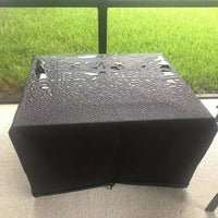 Housse table de foyer carrée 210T imperméable à cordon de serrage, de 54 à 122 cm