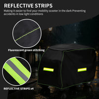 Housse de protection pour scooter de mobilité, Oxford 210D imperméable, 4 tailles