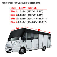 Housse de toit camping-car 210D imperméable, anti-UV et anti-neige, 4 longueurs de 5 à 8,5 m