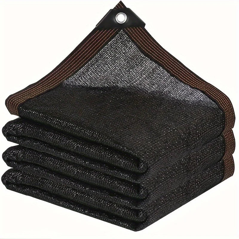 Voile d'ombrage PEHD noir avec œillets, 70 à 90 % d'ombre pour jardin
