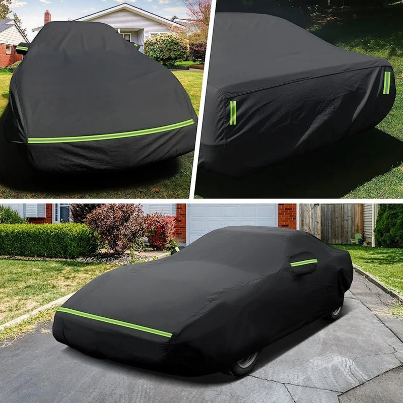 Housse voiture pour Chevrolet Corvette C6 2005-2013, polyester 210T imperméable avec sangles coupe-vent