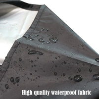 Housse de parasol droit ou déporté Oxford 210D noire, 17 tailles de 140 à 280 cm