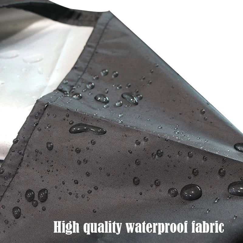 Housse de parasol droit ou déporté Oxford 210D noire, 17 tailles de 140 à 280 cm