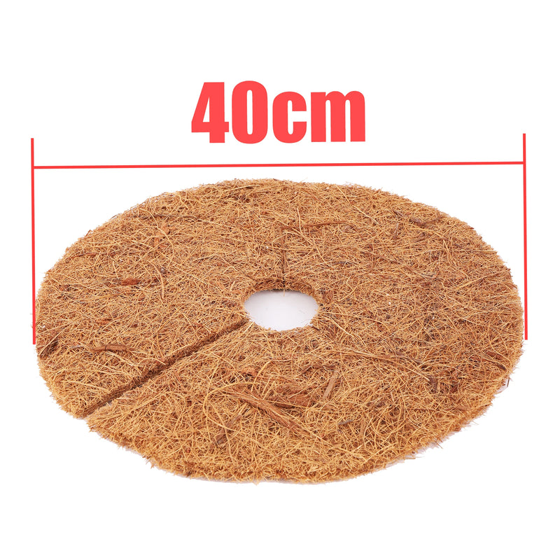 Disque de paillage en fibre de coco pour pot et arbre, de 25 à 40 cm