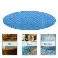 Bâche à bulles ronde 180 cm pour petite piscine hors sol et spa, film PE bleu