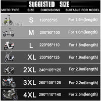 Housse moto pour Honda CRF1100L Africa Twin, Oxford épais imperméable, anti-UV, 4 bandes réfléchissantes