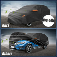 Housse voiture pour Citroën C3 2002-2023, noire, Oxford 300D, imperméable, tous temps