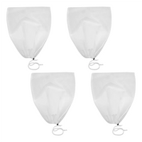 Lot de 4 housses d'hivernage blanches pour plantes, non tissées, 60 x 80 cm