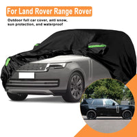 Housse voiture pour Land Rover Range Rover noire, imperméable, anti-neige, versions SW ou L