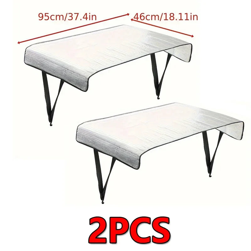 Housse de climatiseur extérieur imperméable à feuille d'aluminium, 95 x 46 cm, 1 ou 2 pièces