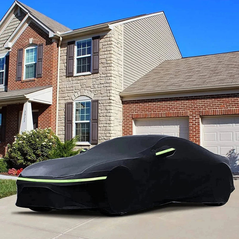 Housse voiture pour Porsche 911 (1998-2023), noire, imperméable et anti-UV, polyester 190T