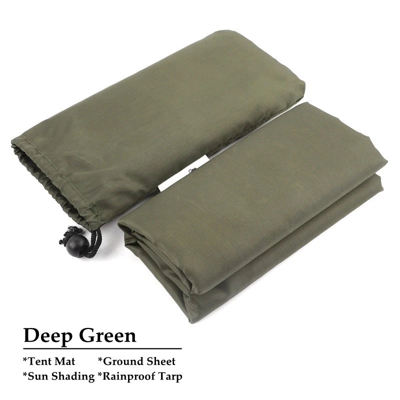 Bâche de sol Oxford imperméable à œillets, 4 coloris, 3 tailles de 1,5 à 3 m