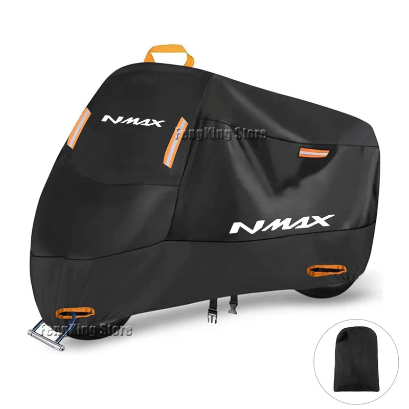 Housse scooter pour Yamaha N-MAX 125 et 155 (2015-2020), polyester 300D imperméable, anti-UV, 7 tailles