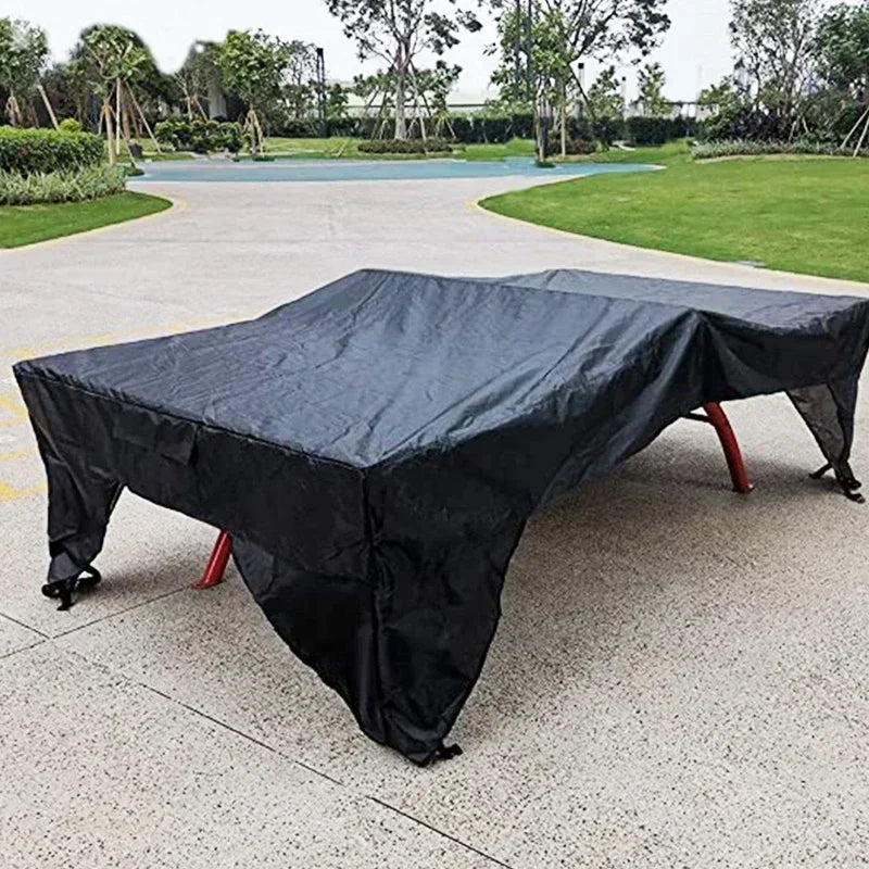 Housse table de ping-pong ouverte, polyester imperméable, 3 coloris, 280 x 153 x 73 cm