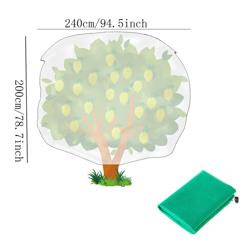 Housse d'hivernage verte à fermeture éclair pour plantes et arbustes, 5 tailles