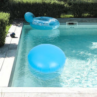 Coussin d'hivernage rond gonflable pour piscine hors sol, PVC bleu ciel, 120 x 120 cm