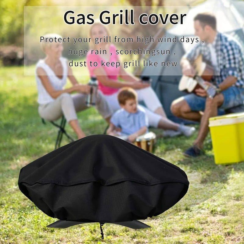 Housse barbecue pour Weber Q1000, polyester noir imperméable 68 x 44 x 32 cm