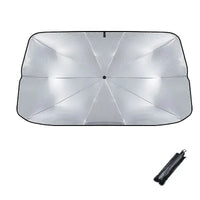 Pare-soleil parapluie pour pare-brise de voiture, 65 x 125 ou 80 x 140 cm, avec rideaux de vitres