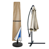 Housse parasol droit Oxford 210D imperméable anti-UV avec tige, 4 coloris, 170 à 240 cm