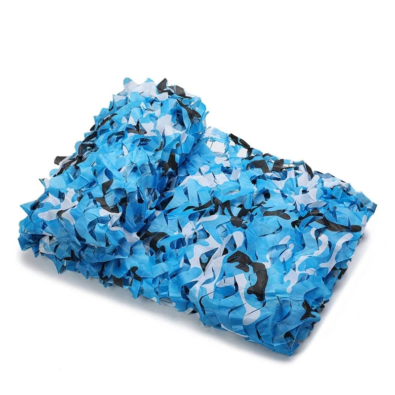 Filet de camouflage, voile d'ombrage en polyester, 4 motifs, de 2x2 à 3x5 m