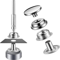 Kit de boutons-pression inox pour bâche et housse de bateau, de 50 à 80 jeux