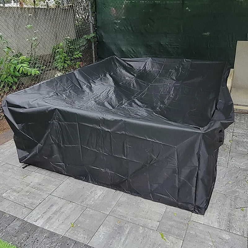 Housse salon de jardin rectangulaire Oxford 210D, 2 coloris, 36 tailles de 45 à 350 cm