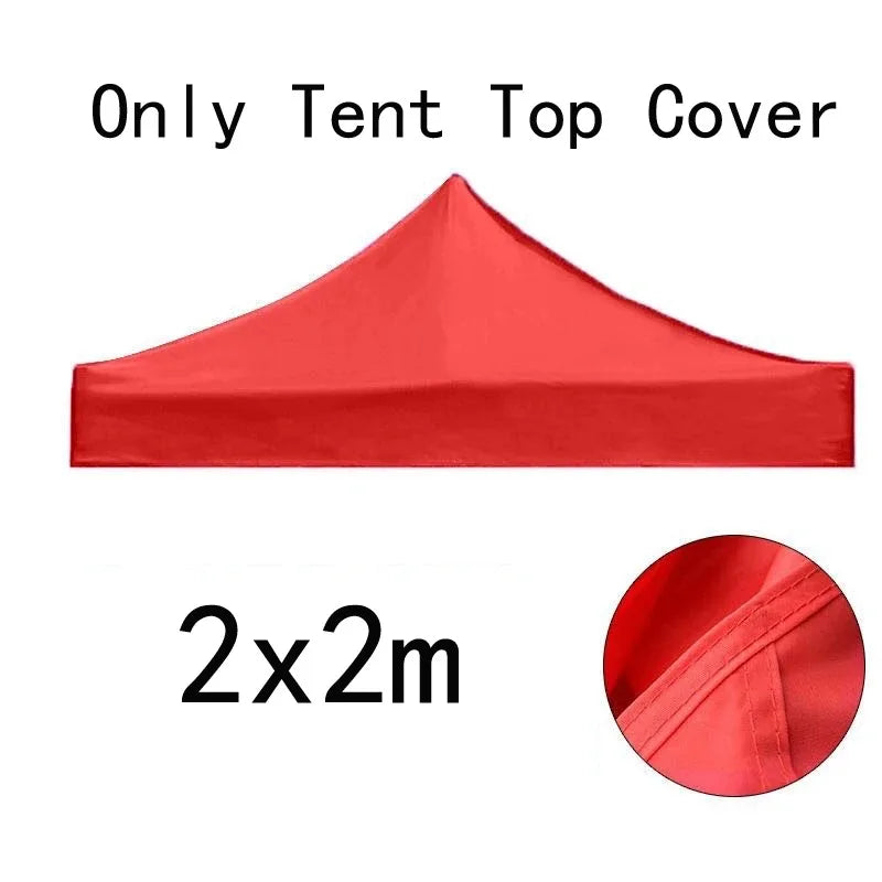 Bâche tonnelle, toit de rechange Oxford 420D rouge ou bleu, 2x2 à 3x4,5 m, sans cadre