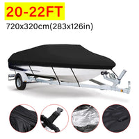 Housse de bateau imperméable anti-UV 190T à sangles, 2 tailles de 4,3 à 6,7 m