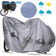 Housse de vélo et moto imperméable en PEVA imprimé vélos, gris ou noir, 200 x 105 cm
