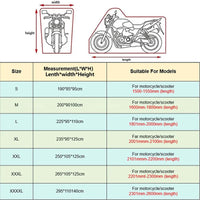 Housse moto pour Kawasaki Z900 2017-2022, polyester 190T noir ou noir et argent, imperméable, anti-UV