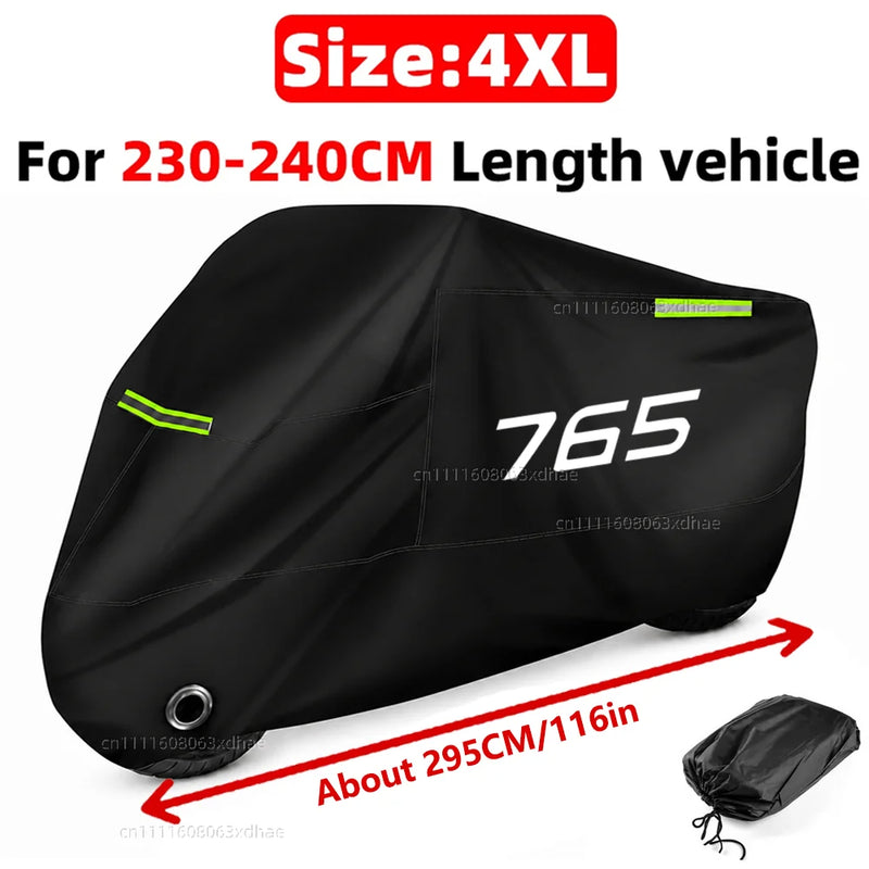 Housse moto pour Triumph Street Triple 765 et Daytona 675, Oxford 190T imperméable, 6 tailles