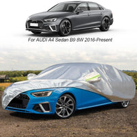 Housse voiture pour Audi A1 Hatchback GB, polyester 270T argent, anti-neige