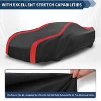 Housse voiture pour Chevrolet Corvette C3, triple couche imperméable, extensible, anti-poussière et anti-neige, noire