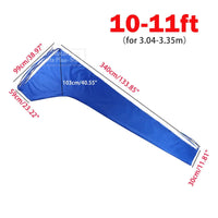 Housse de bôme de grand-voile bleue Oxford 210D, imperméable, anti-UV, 5 longueurs