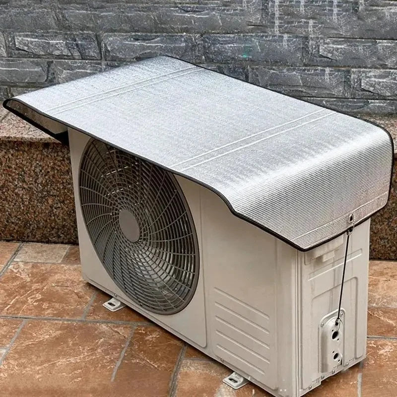 Housse de climatiseur extérieur imperméable à feuille d'aluminium, 95 x 46 cm, 1 ou 2 pièces