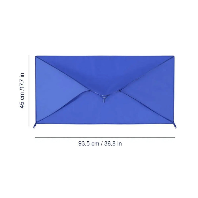 Bâche de nettoyage pour climatiseur mural avec raccord de vidange, bleue 93,5 x 45 cm