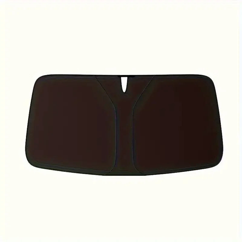 Pare-soleil voiture pliable réfléchissant en tissu argenté, 140 x 70 cm, avec sac de rangement