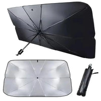 Pare-soleil parapluie pliant en polyester pour pare-brise, 145 x 79 ou 125 x 65 cm, ou rideaux avant