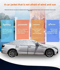 Demi-housse voiture anti-gel et anti-UV à isolation thermique, pour monospace, berline, SUV et compacte