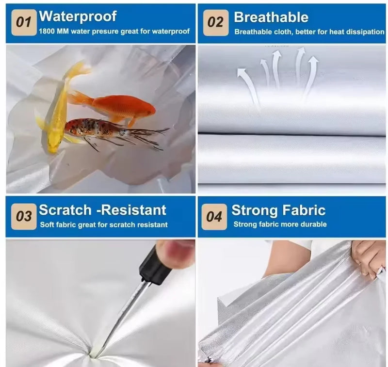 Housse voiture pour Audi Q7, protection complète pare-soleil, imperméable et anti-poussière, une couche