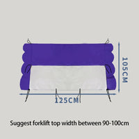 Bâche de toit pour chariot élévateur en PVC imperméable, 105 x 125 ou 105 x 140 cm