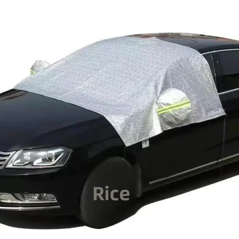 Demi-housse voiture anti-gel et anti-UV à isolation thermique, pour monospace, berline, SUV et compacte