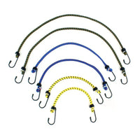 Lot de 6 sandows à crochets 30, 40 et 60 cm pour tente et bagages